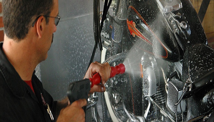 usaha cuci motor modal kecil